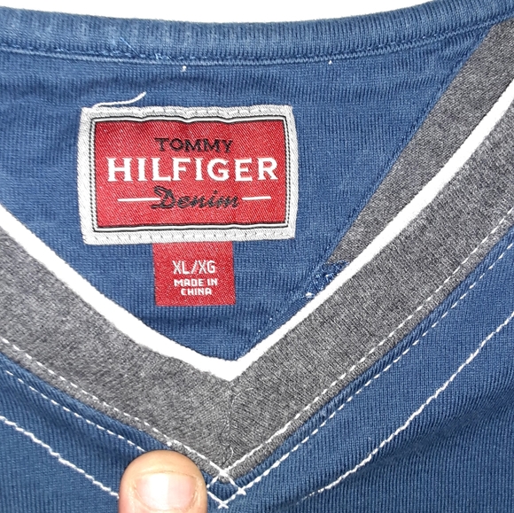 Tommy Hilfiger sweater XL blue and grey - Picture 4 of 7